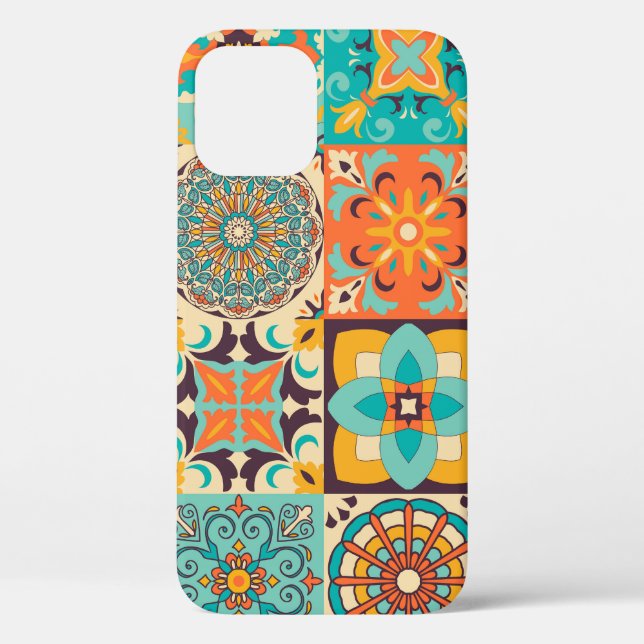 Colourful Azulejos Traditional Tiles Set Case-Mate iPhone Case (Back)