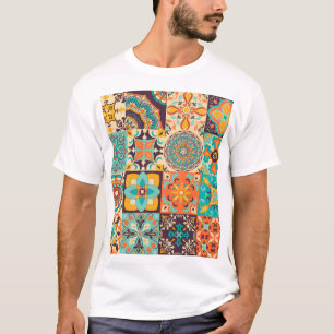 Colourful Azulejos Traditional Tiles Set T-Shirt