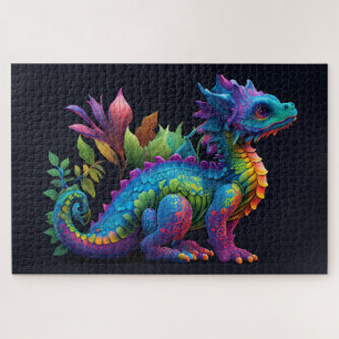 Colourful Baby Dragon  Jigsaw Puzzle
