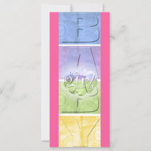 Colourful Baby Girl (Large bookmark)