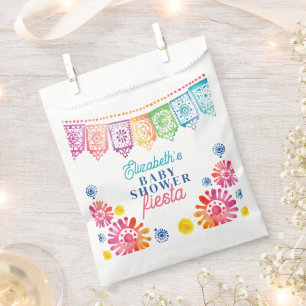 Colourful Baby Shower Mexican Fiesta Baby Shower Favour Bag