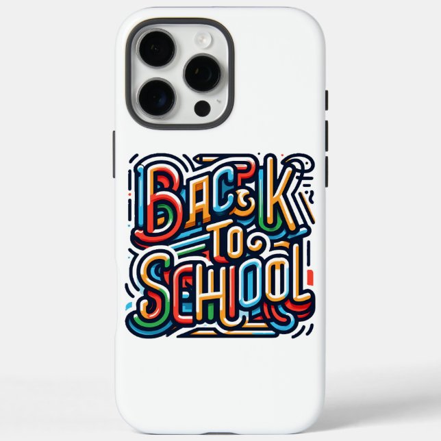 Colourful Back to School Design Case-Mate iPhone Case (Back)