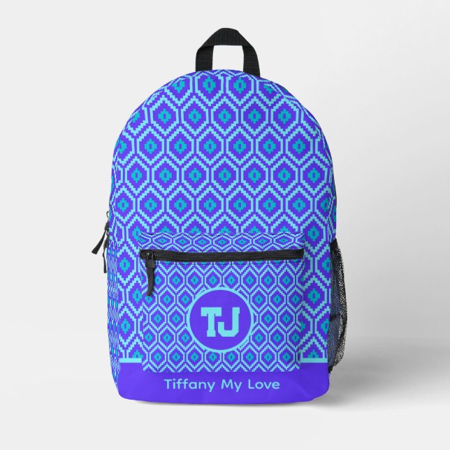 Colourful Back To School Girly Backpack (Front)