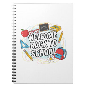 Colourful Back to School Illustration Notebook