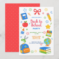 Colourful Back To School Party