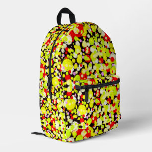 Colourful backpack with bubbles