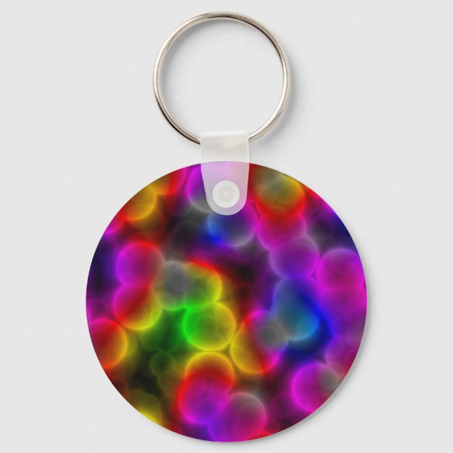 Colourful bacteria keychain (Front)