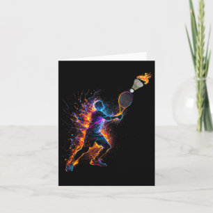 Colourful Badminton Shuttle Art Sports 1  Card