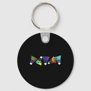 Colourful Badminton Shuttles Keychain