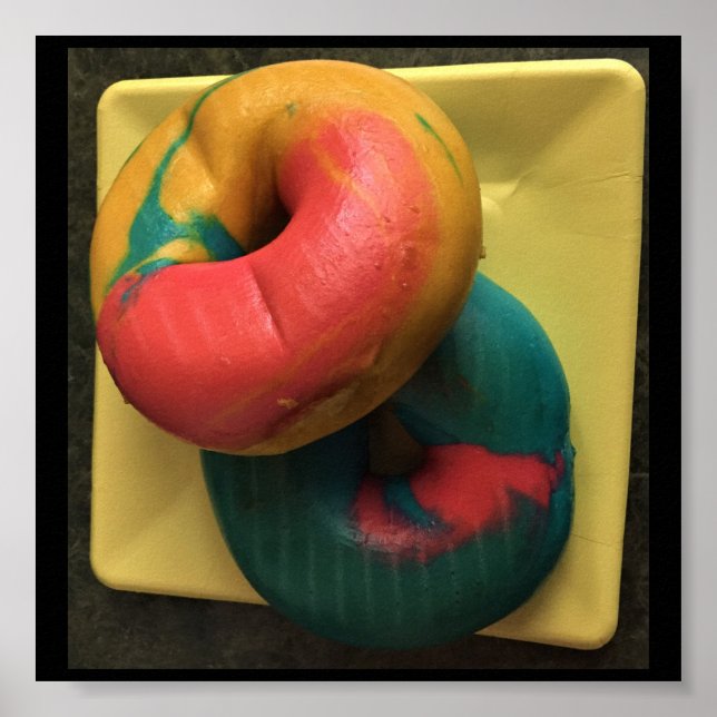 Colourful Bagels Photo Poster (Front)