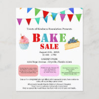 Colourful Bake or Cake Sale Fundraiser
