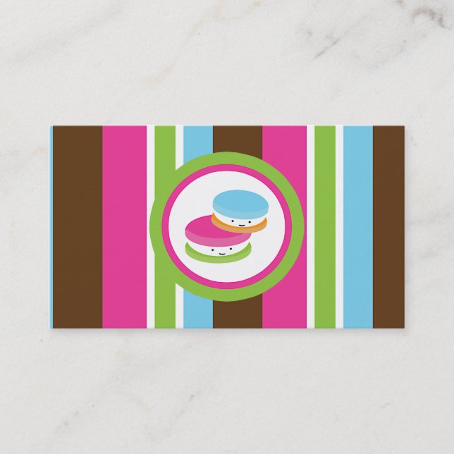 Colourful Bakery Macaroons Customer Loyalty Card (Front)