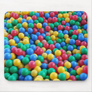 Colourful Ball Pit Balls Kids Play Mouse Pad
