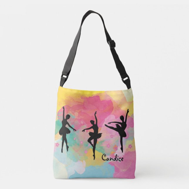 Colourful Ballet All Over Print Tote (Back)