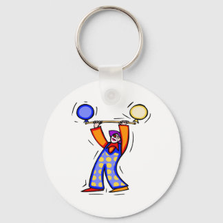 Colourful Balloon Exercise Clown Keychain