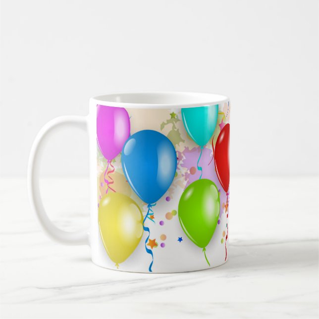 Colourful Balloon Mug - Customize (Left)