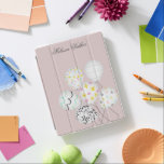 colourful balloon party cute monogram iPad cover<br><div class="desc">colourful party balloons with pastel backgrounds in different colours for you to choose from and your own monogram.</div>