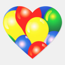 Colourful balloons birthday party template