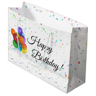Colourful Balloons & Confetti Party Gift Bag