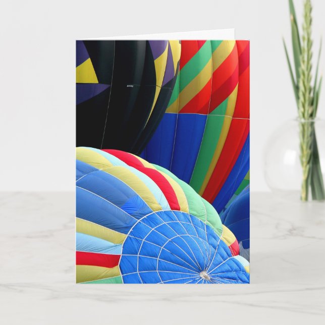 Colourful Balloons Greeting Card (Front)