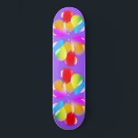 Colourful Balloons Skateboard<br><div class="desc">Colourful Balloons Skateboard - or Choose / add your favourite background colours !</div>