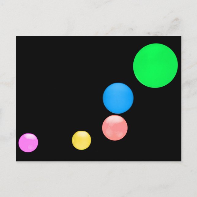 Colourful Balls Postcard (Front)