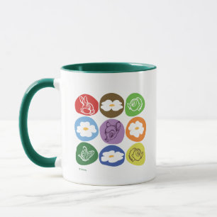 Colourful Bambi, Flower, & Thumper Mug