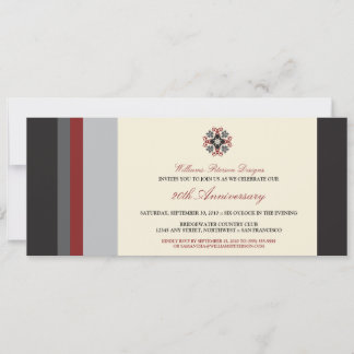 Colourful Bands Corporate Event Invitation (black)