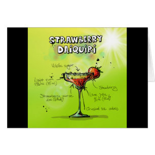 Colourful Bar Strawberry Daiquiri Recipe Cocktail