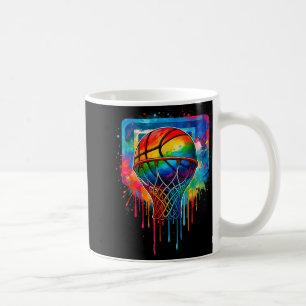 Colourful Basketball Baller Basketball Player Team Coffee Mug