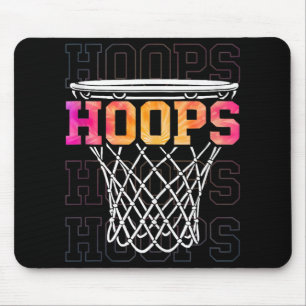 Colourful Basketball Hoop Men & Women Hoops Gi Mouse Pad