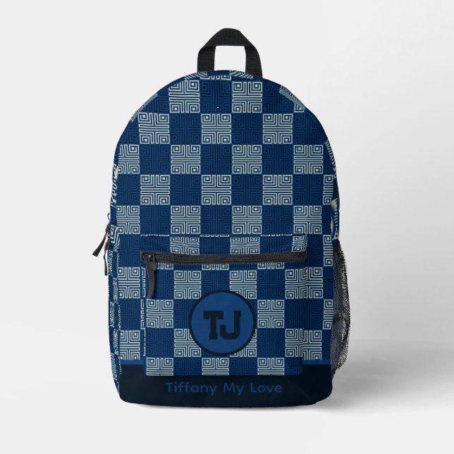 Colourful Basketball Sporty Custom Backpack (Front)