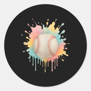 Colourful Basketball Street Style With Graffiti Dr Classic Round Sticker