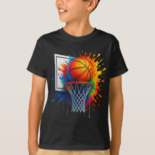 Colourful Basketball Street Style With Graffiti Dr T-Shirt