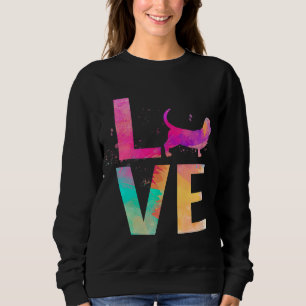 Colourful Basset Hound Dog Mom Gifts Basset Hound Sweatshirt