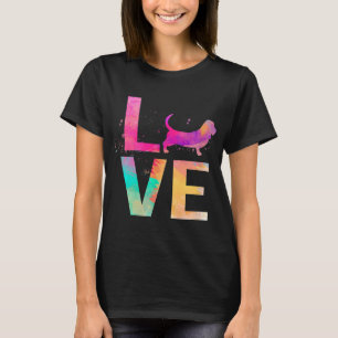 Colourful Basset Hound Dog Mom Gifts Basset Hound T-Shirt