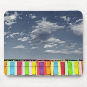 Colourful bathing huts Mousepad