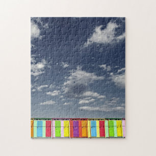 Colourful bathing huts Puzzle