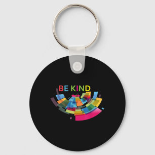 Colourful Be Kind Abstract Kindness Uplifting Cute Keychain