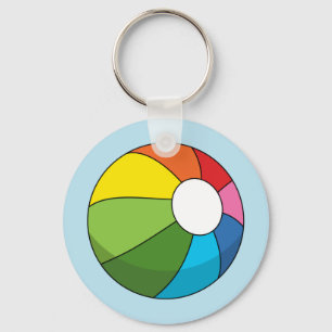 Colourful Beach Ball Keychain