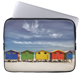 Colourful Beach Houses   Muizenberg, South Africa Laptop Sleeve