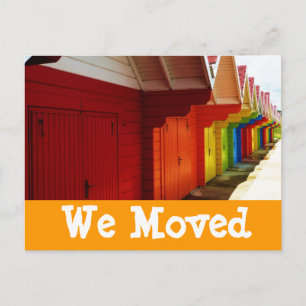 Colourful Beach Houses We Moved New Address Cards