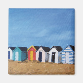 Colourful Beach Huts Southwold Suffolk Seaside Magnet