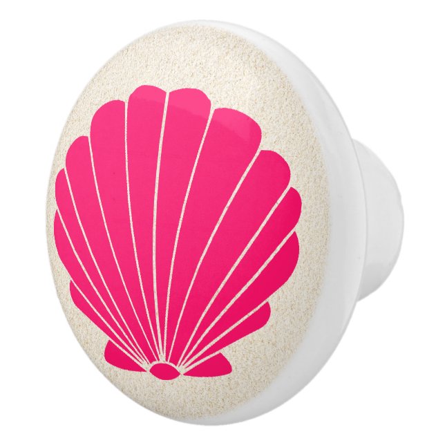 Colourful Beach Shell Scallop Drawer Knobs (Right)