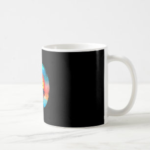 Colourful beach sunset sky palm trees for men wome coffee mug