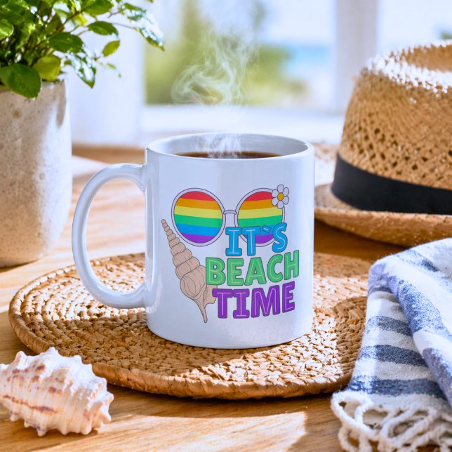 Colourful Beach Time  Coffee Mug (Creator Uploaded)