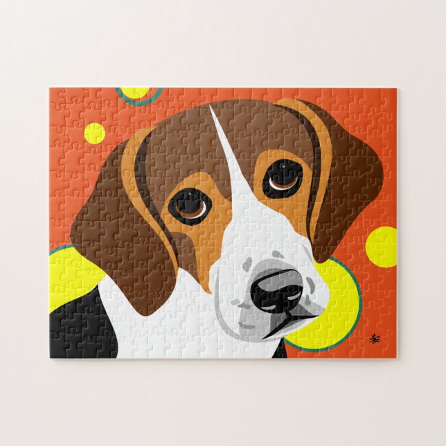 Colourful Beagle Dog Puzzles (Horizontal)