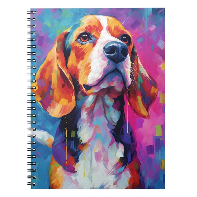 Colourful Beagle Notebook (Front)
