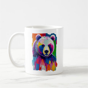 Colourful Bear Portrait Coffee Mug