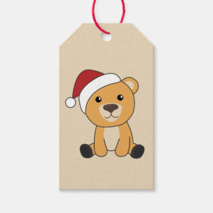 Colourful Bears Merry Christmas Winter Animals Bea Gift Tags